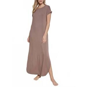NEW STUDIO KO CLOTHING organic bamboo maxi dress in mocha